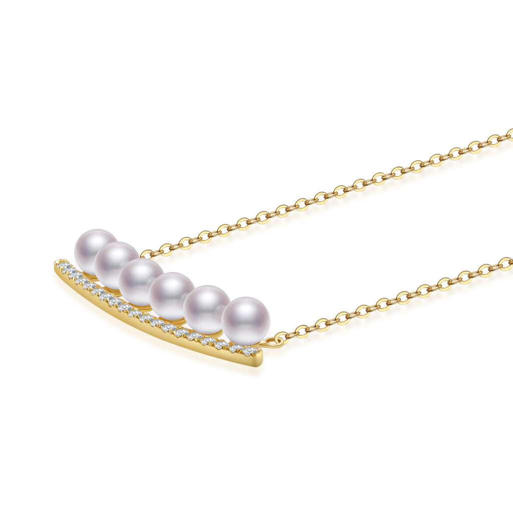 Sweet Pea Smile Necklace NE017 – Ohara Pearl Sweet Pea Smile Necklace NE017 – Ohara Pearl