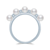 Five Pearls Diamond Ring RI017