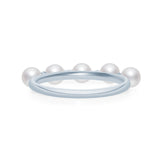 Five Pearls Diamond Ring RI017
