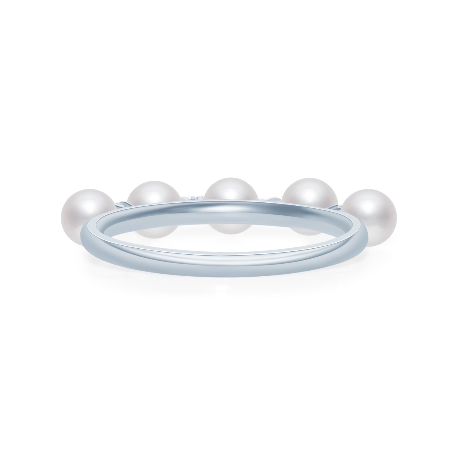 Five Pearls Diamond Ring RI017