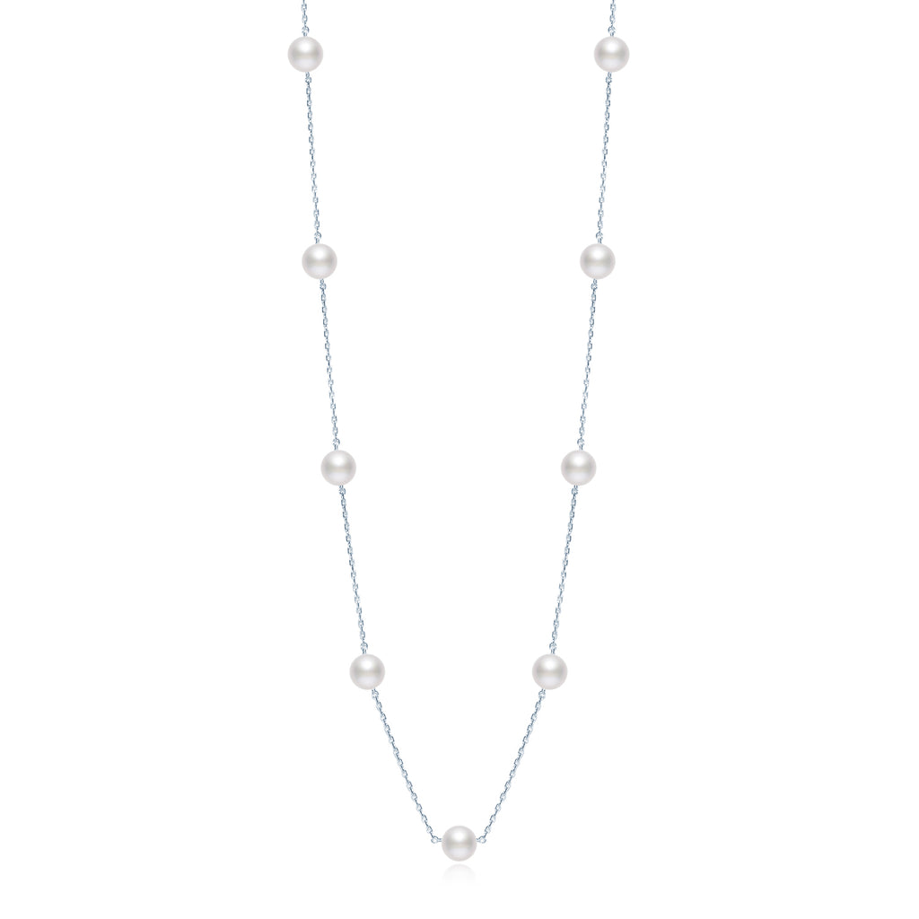 Akoya Station Necklace NE021