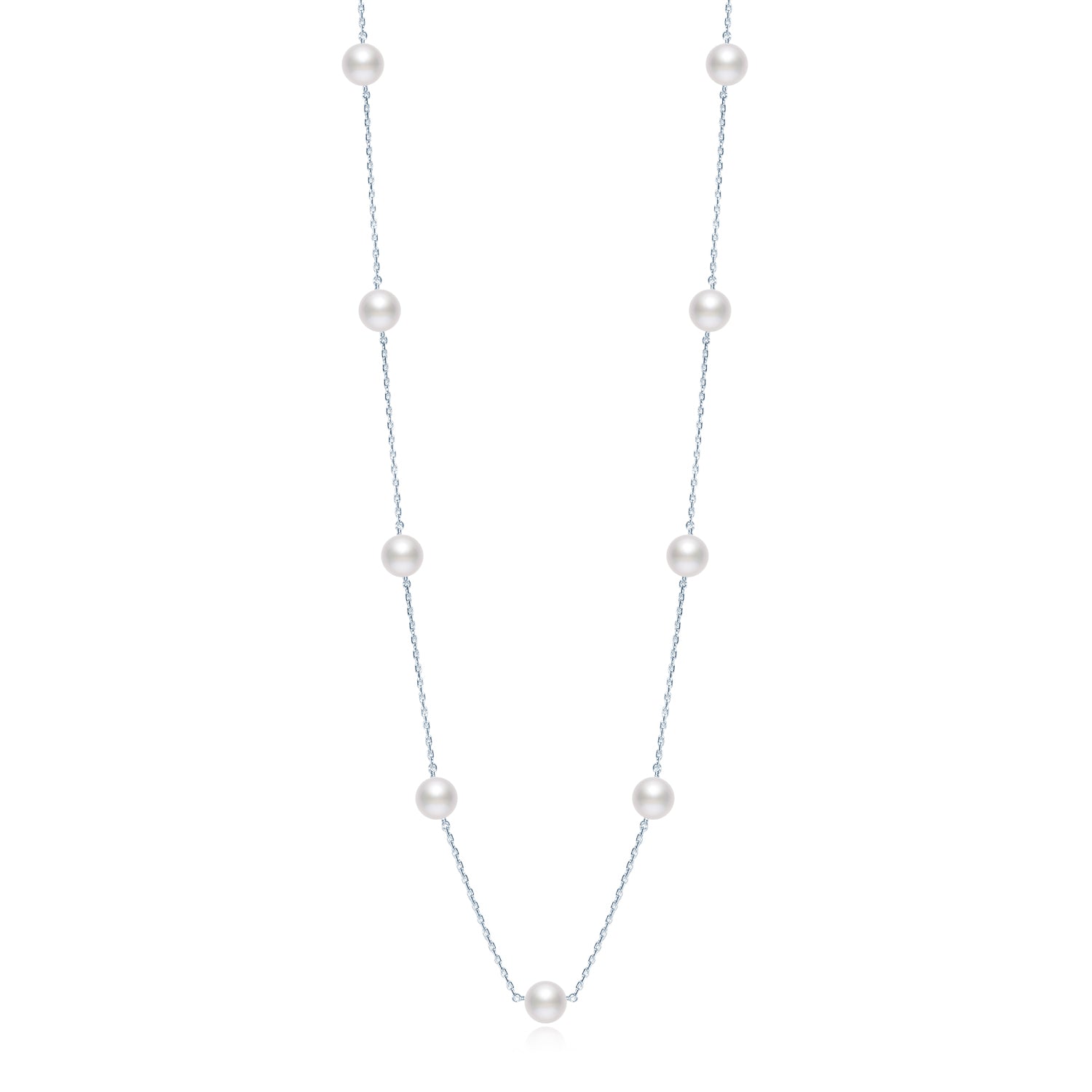 Akoya Station Necklace NE021