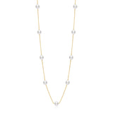 Akoya Station Necklace NE021YG