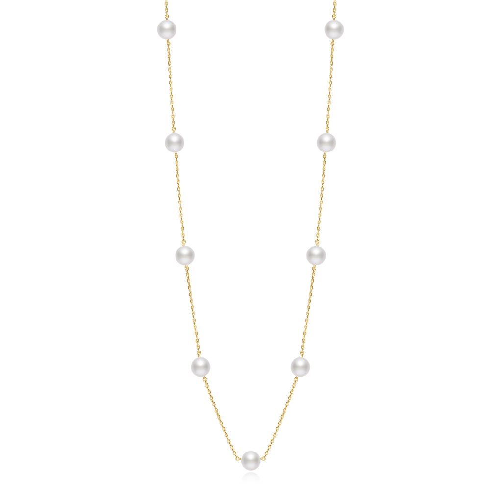 Akoya Station Necklace NE021YG