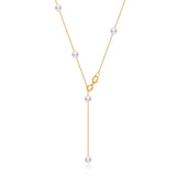 Freshwater Pearl  Station Necklace NE031