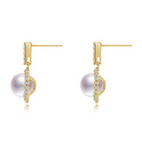 Akoya Sunflower Swing Earrings ER040