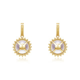 Akoya Sunflower Swing Earrings ER040