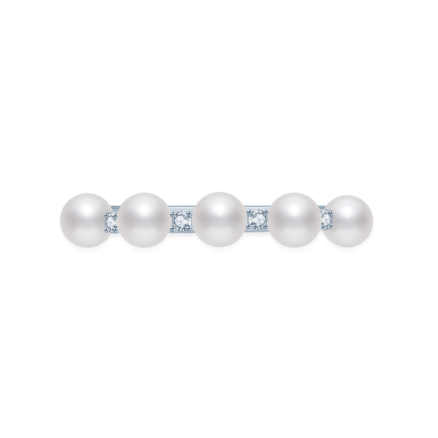 Five Pearls Diamond Ring RI017