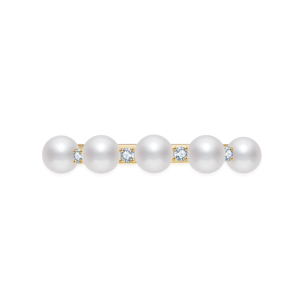 Five Pearls Diamond Ring RI017