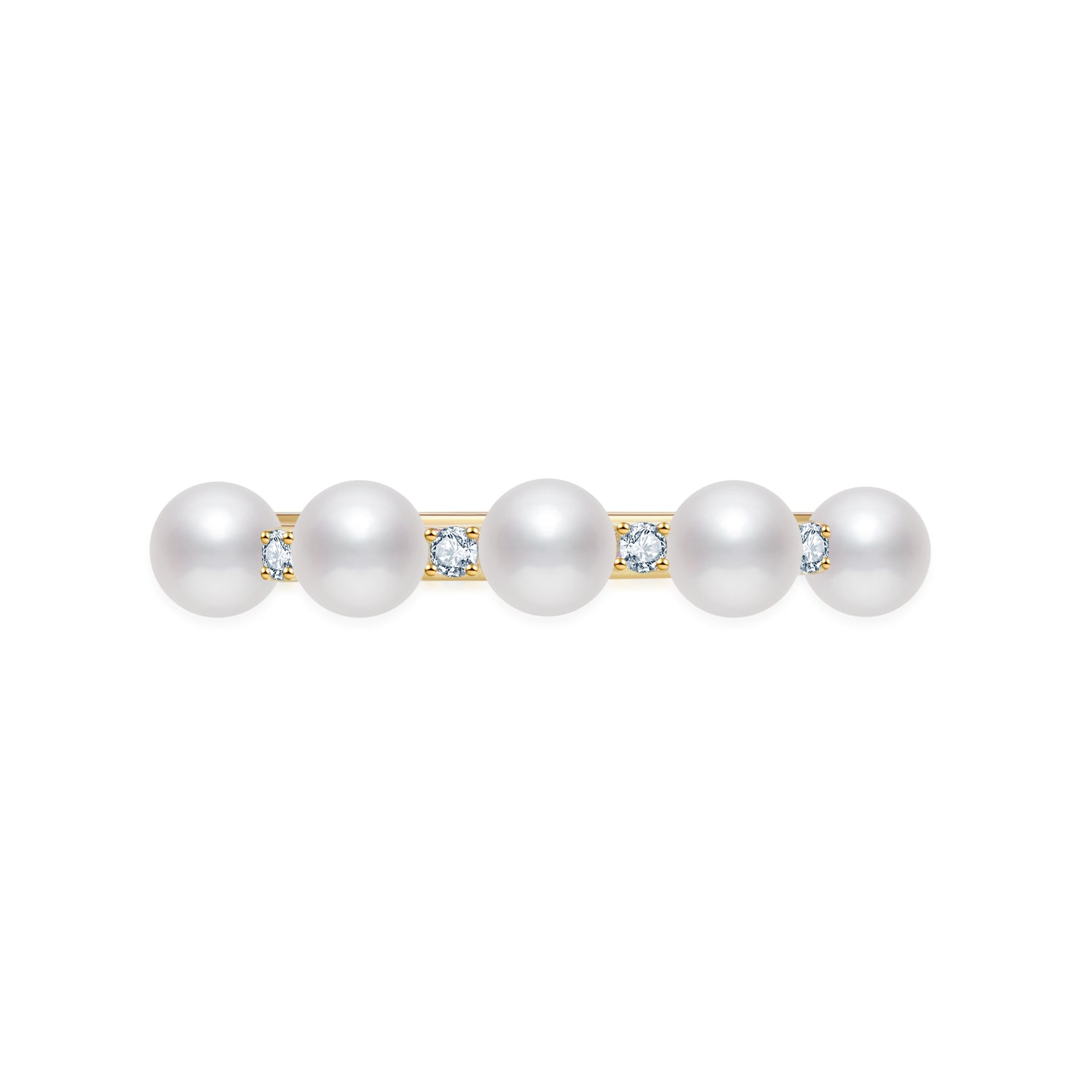 Five Pearls Diamond Ring RI017