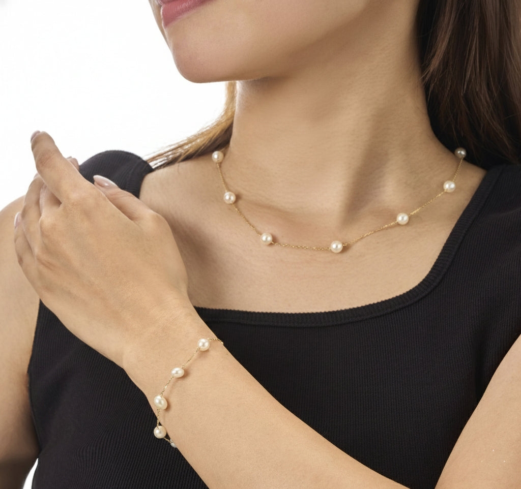 Akoya Station Bracelet BR003YG