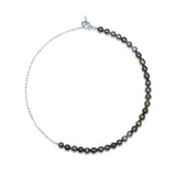 Tahiti Circle Silver  Necklace NE030